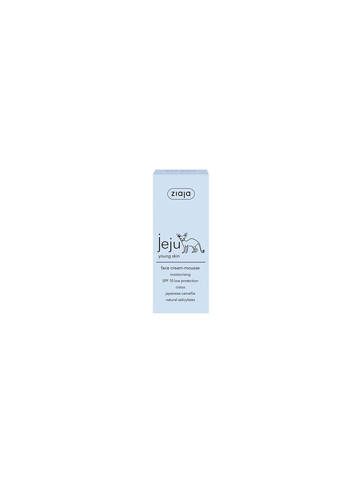 Crema viso mousse Ziaja Jeju SPF10, idratante e protettiva