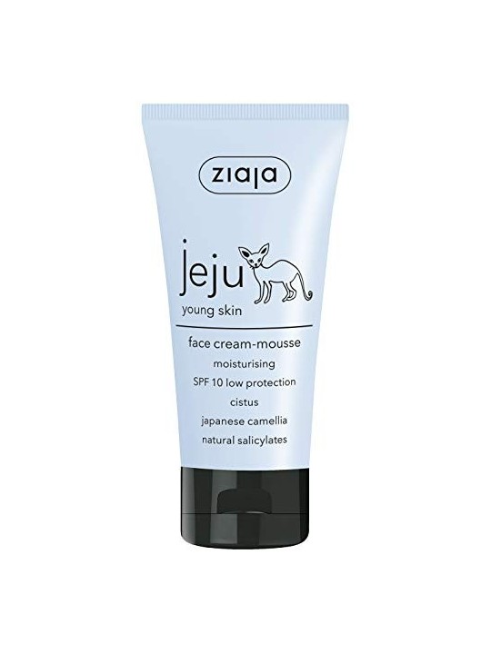 Crema viso mousse Ziaja Jeju SPF10, idratante e protettiva