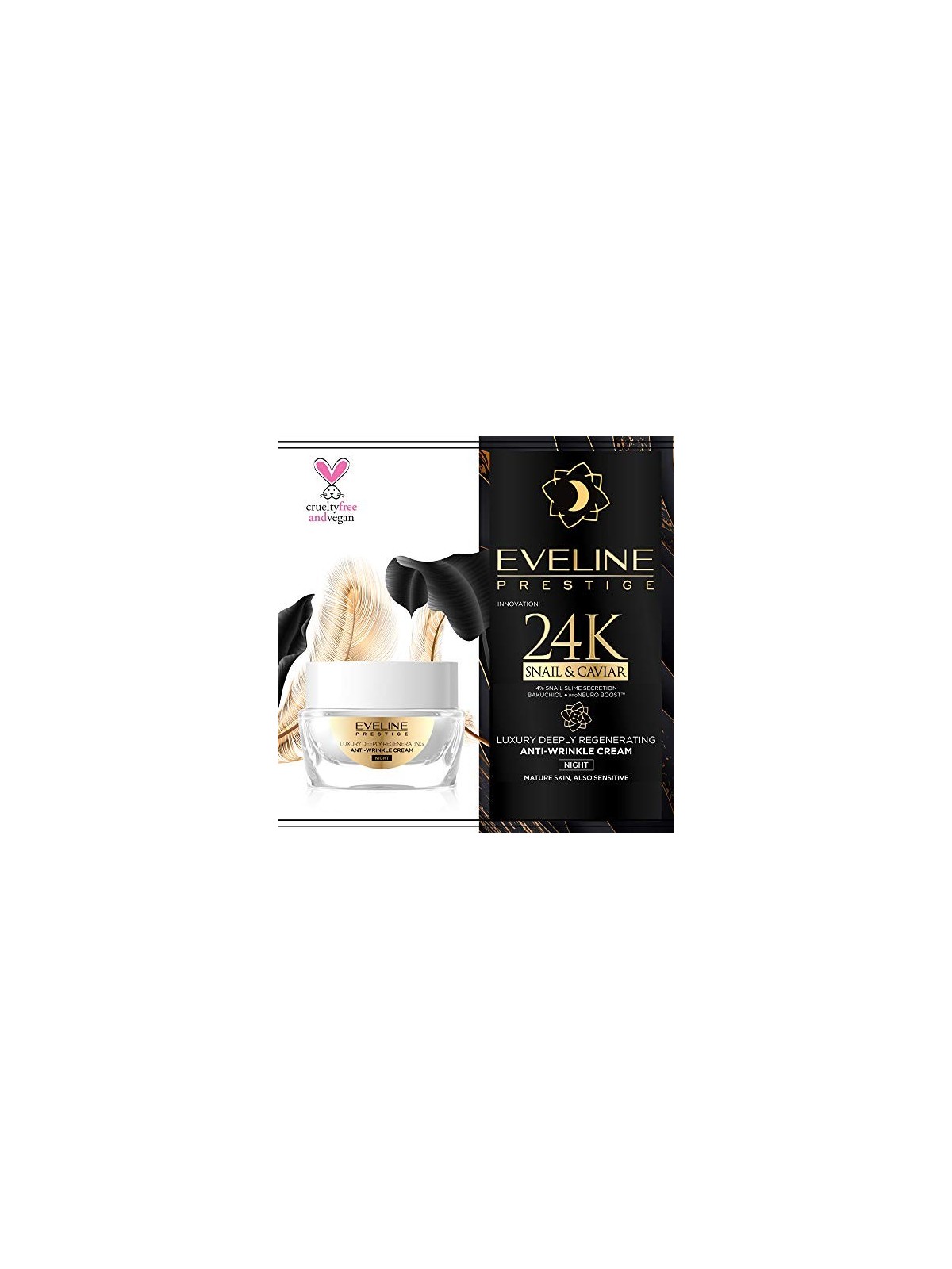 Eveline Cosmetics 24k SnailCaviar Anti-Wrinkle Night Cream