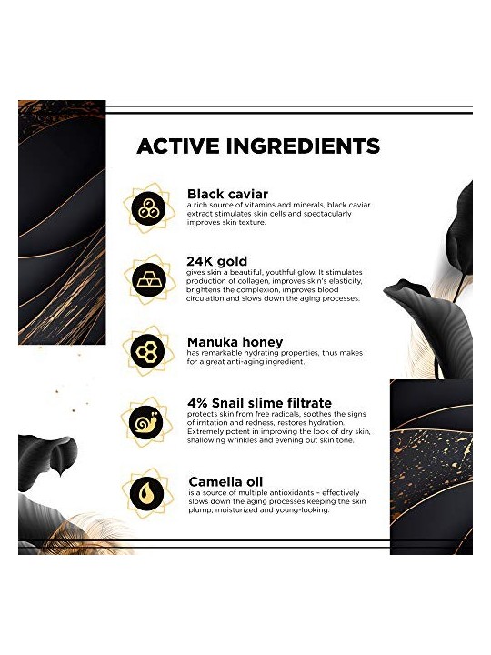 Eveline Cosmetics 24k SnailCaviar Anti-Wrinkle Night Cream