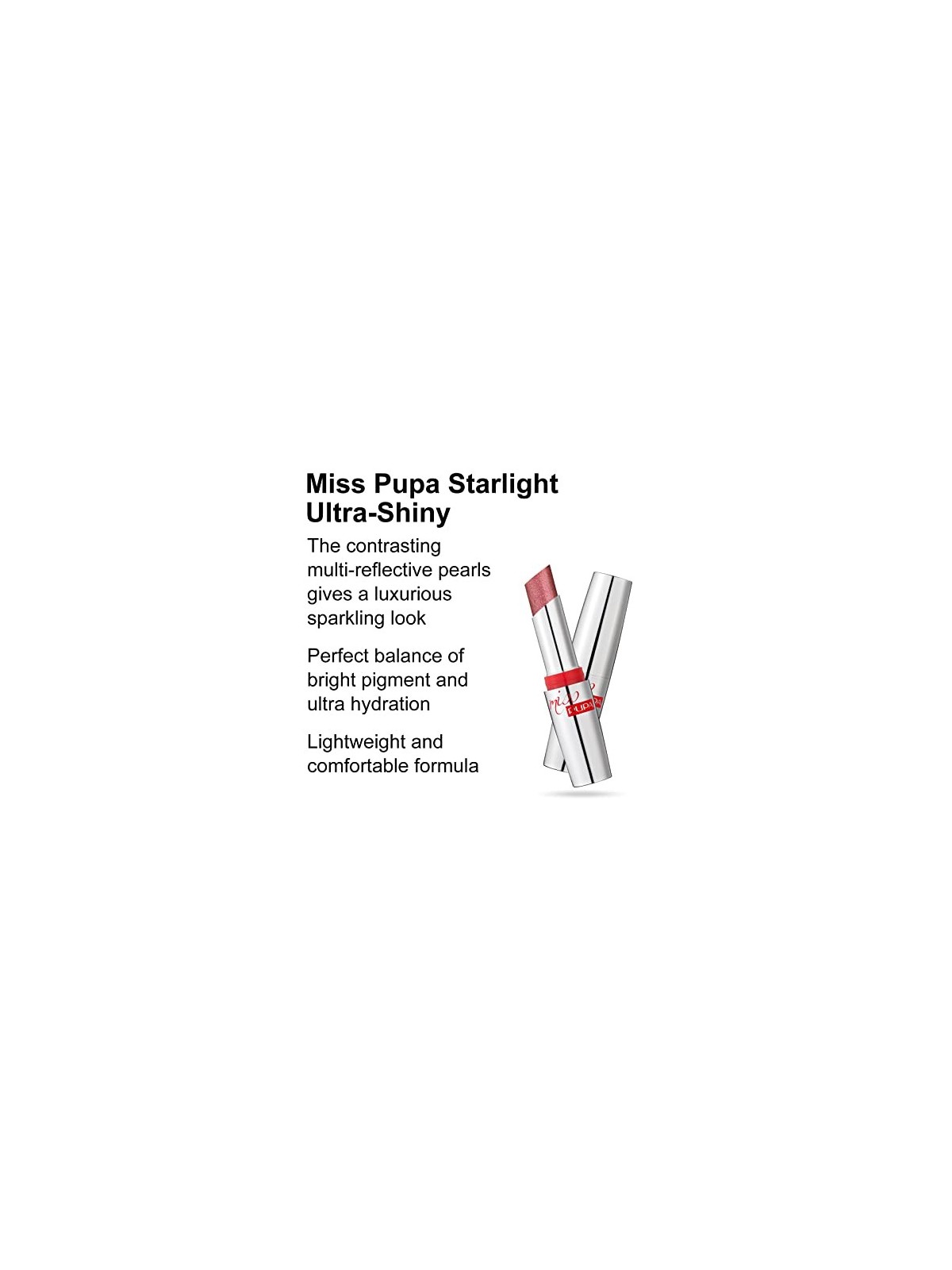 Rossetto Pupa Miss Pupa Starlight 2,5g Numero 702 Gorgeous Grace