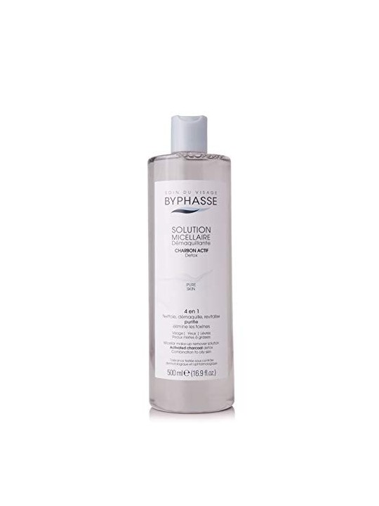 Byphasse SOLUZIONE MICELLARE struccante con carbone attivo 500ml donna Byphasse www.essenzetotalstyle.com 