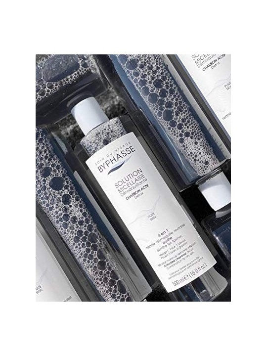 Byphasse SOLUZIONE MICELLARE struccante con carbone attivo 500ml donna Byphasse www.essenzetotalstyle.com 