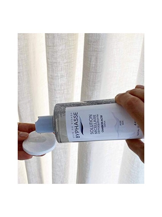 Byphasse SOLUZIONE MICELLARE struccante con carbone attivo 500ml donna Byphasse www.essenzetotalstyle.com 