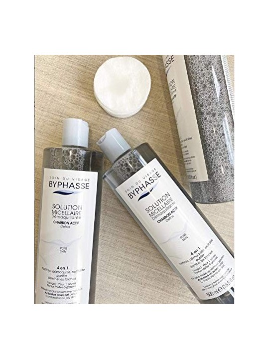 Byphasse SOLUZIONE MICELLARE struccante con carbone attivo 500ml donna Byphasse www.essenzetotalstyle.com 