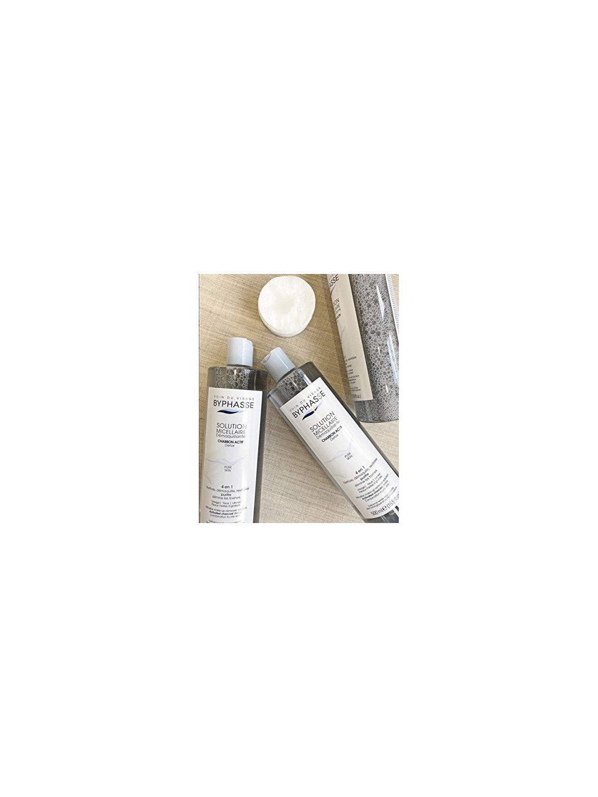 Byphasse SOLUZIONE MICELLARE struccante con carbone attivo 500ml donna Byphasse www.essenzetotalstyle.com 