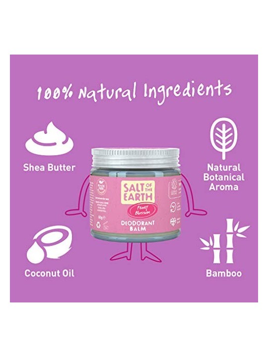 SaltOfTheEarth Balsamo Deodorante ambra e legno di sandalo donna 600g