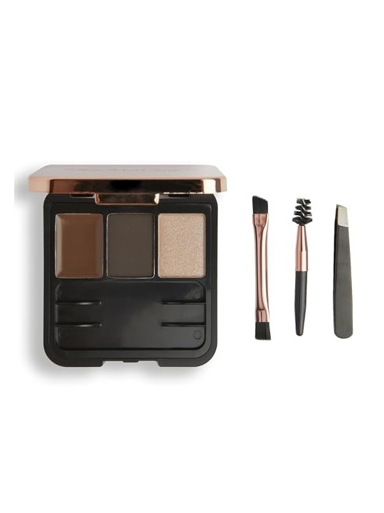 Makeup Revolution Kit per modellare le sopracciglia Set per sopracciglia 22 g donna Dark