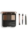 Makeup Revolution Kit per modellare le sopracciglia Set per sopracciglia 22 g donna Dark