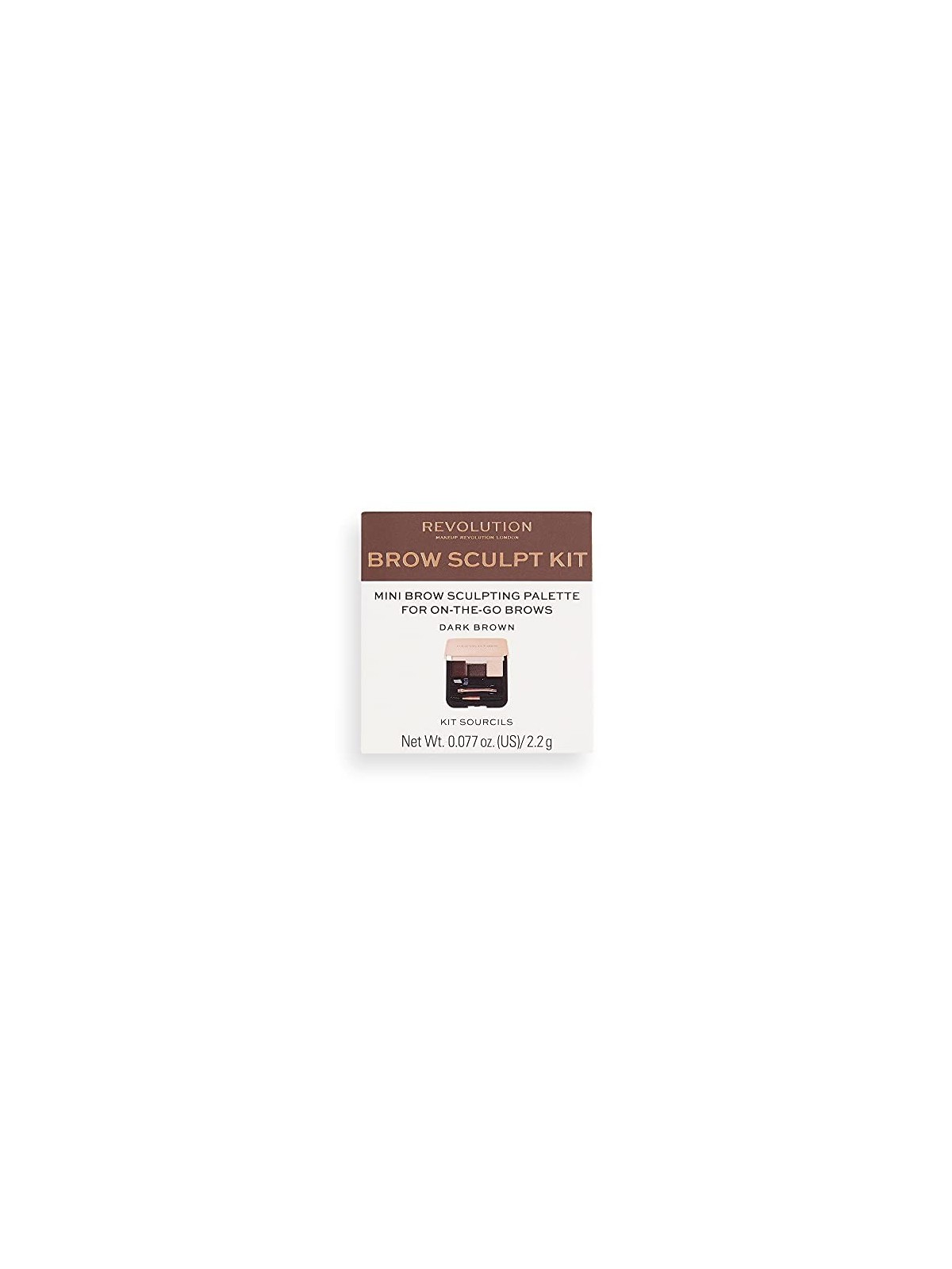 Makeup Revolution Kit per modellare le sopracciglia Set per sopracciglia 22 g donna Dark