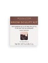 Makeup Revolution Kit per modellare le sopracciglia Set per sopracciglia 22 g donna Dark