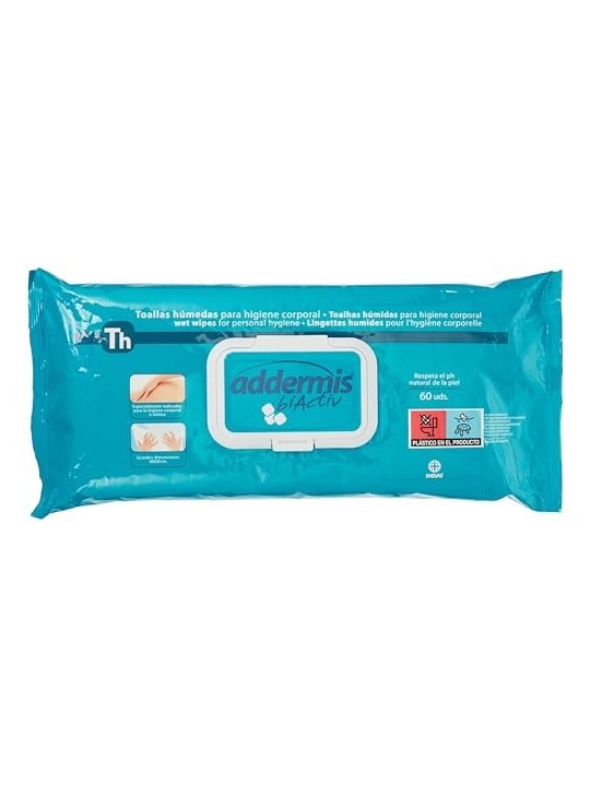Indasec ADDERMIS BIACTIV salviette umidificate per adulti 60 unit unisex