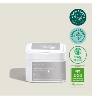 Mary&May (30pcs) Niacinamide Vitamin C Brightening Mask