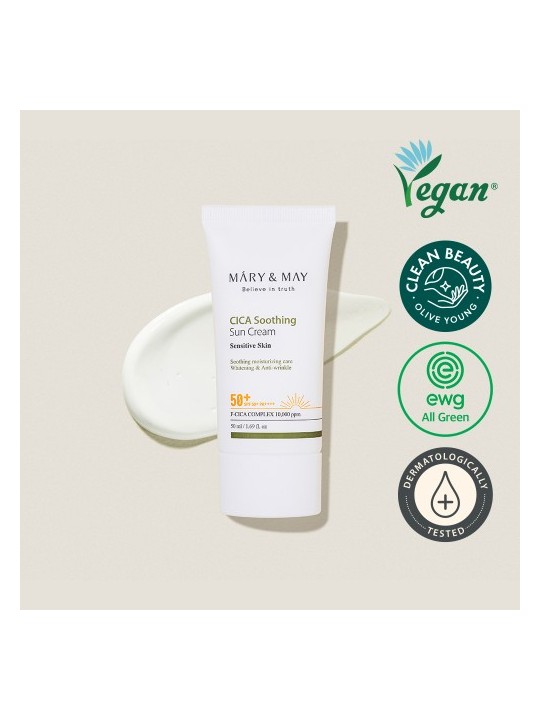 Mary&May CICA Soothing Sun Cream SPF50+ PA++++ 50ml
