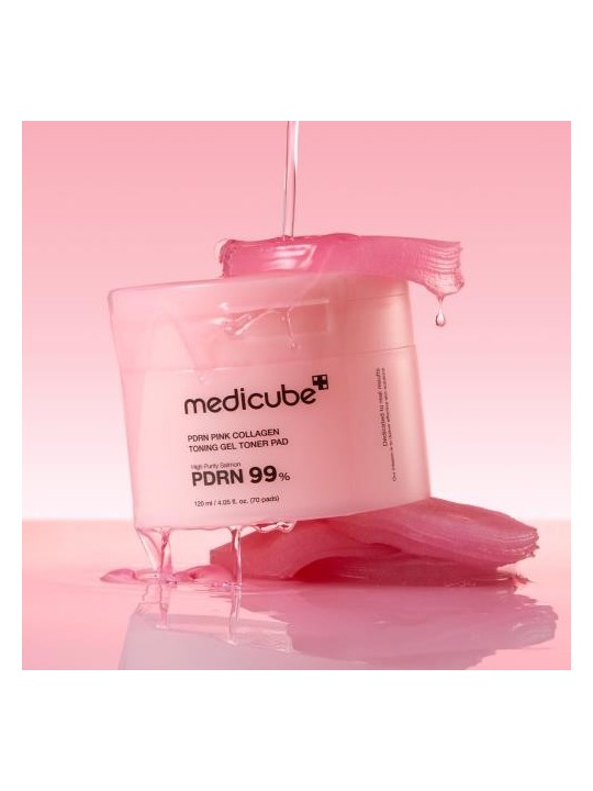 PDRN PINK COLLAGEN TONING GEL TONER PAD 70ea