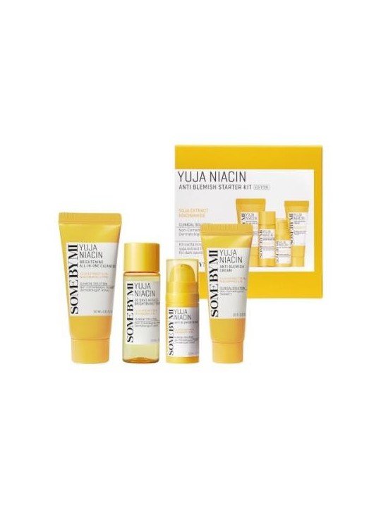 YUJA NIACIN ANTI-BLEMISH STARTER KIT 4components