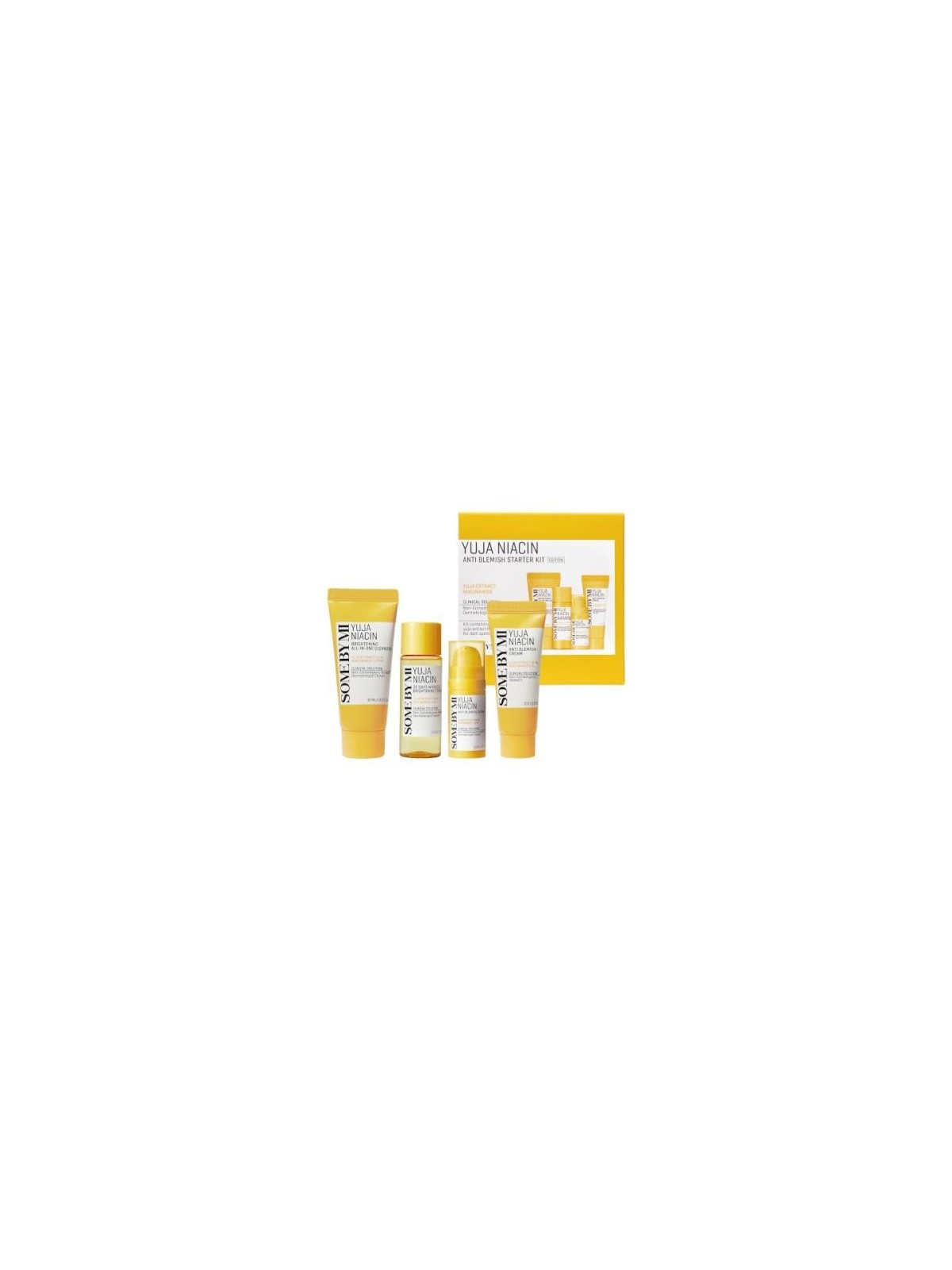 YUJA NIACIN ANTI-BLEMISH STARTER KIT 4components