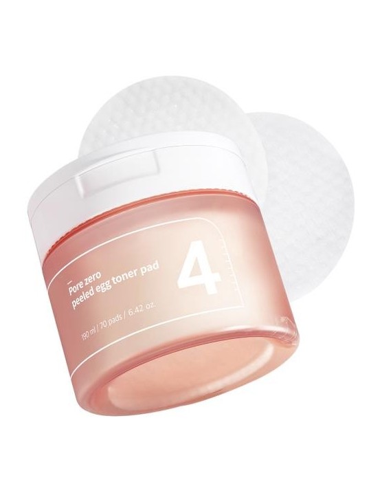 No.4 Pore Zero Peeled Egg Toner Pad 190ml 70ea