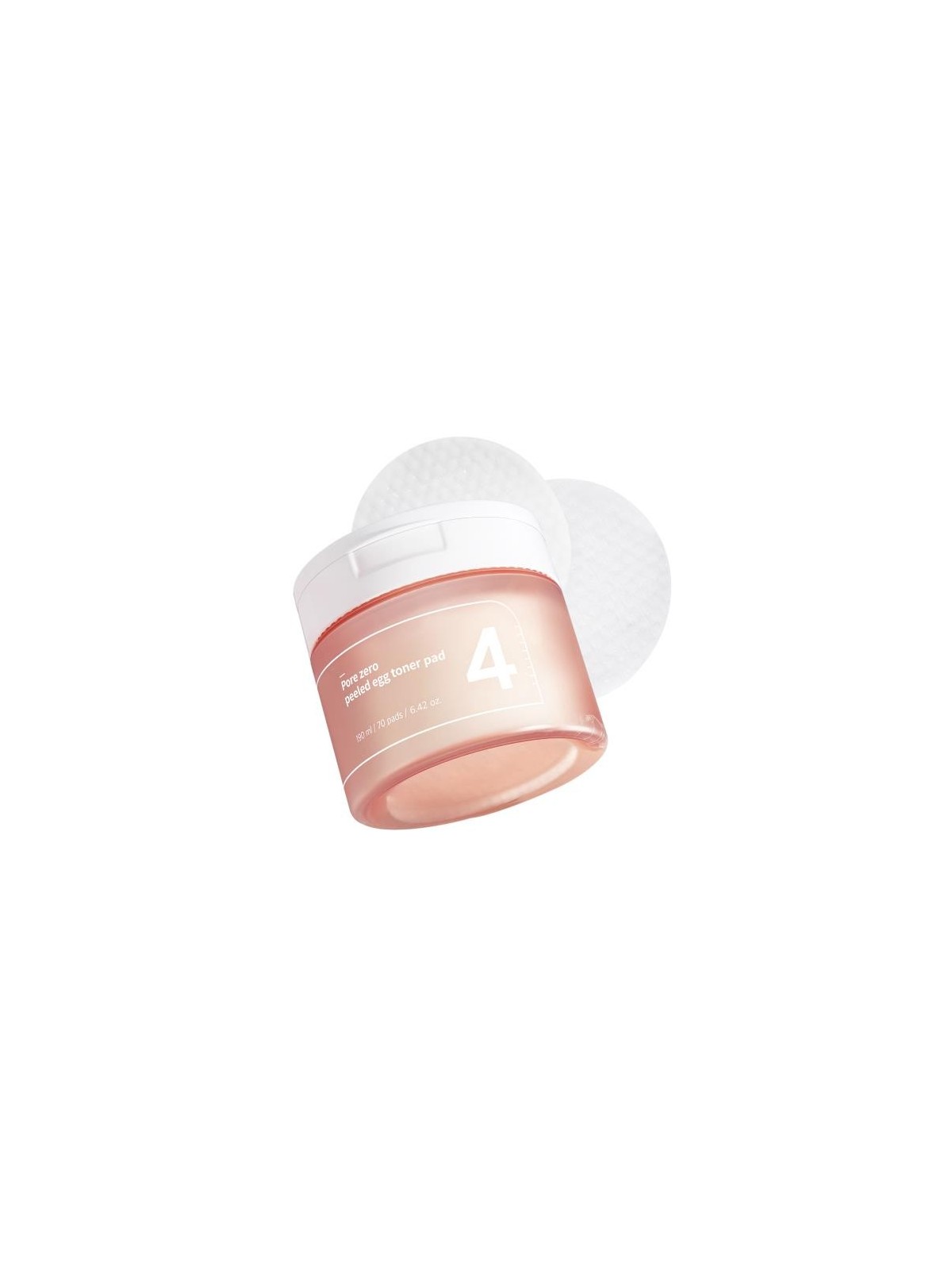 No.4 Pore Zero Peeled Egg Toner Pad 190ml 70ea