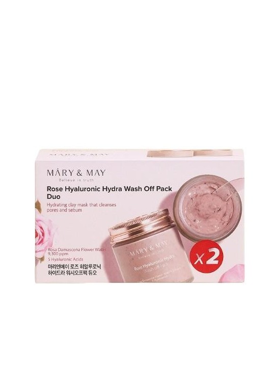 Rose Hyaluronic Hydra Wash Off Pack Duo 125g x2