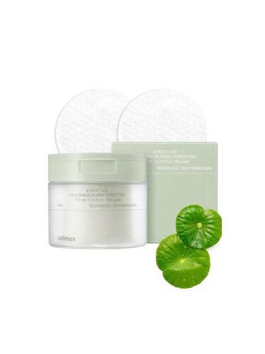 Ji Woo Gae Cica BHA Blemish Toner Pad 60pads