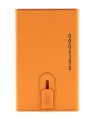 Piquadro Blue Square Porta Carte in Pelle Arancione