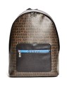 Guess Dan Zaino Uomo in Pelle Sintetica Nero Marrone