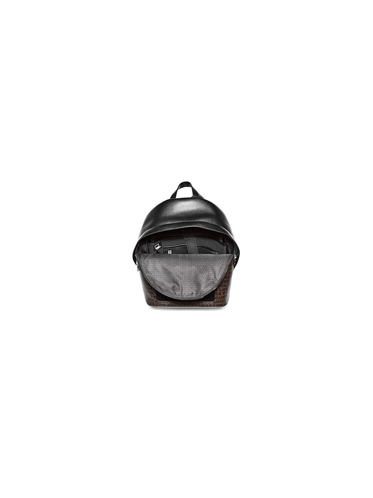 Guess Dan Zaino Uomo in Pelle Sintetica Nero Marrone