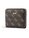 Portafoglio Guess Camy SLG Piccola Zip Marrone Donna