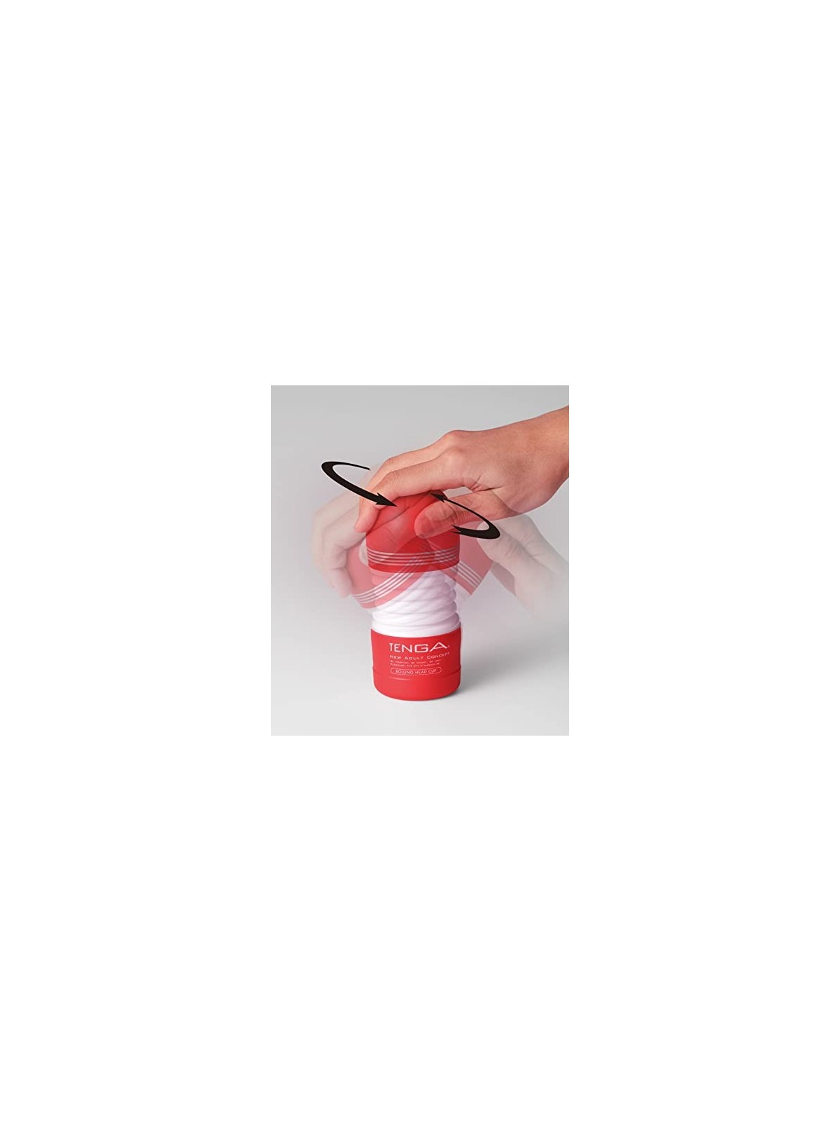 Rolling Head Cup Masturbatore flessibile usa e getta Medio