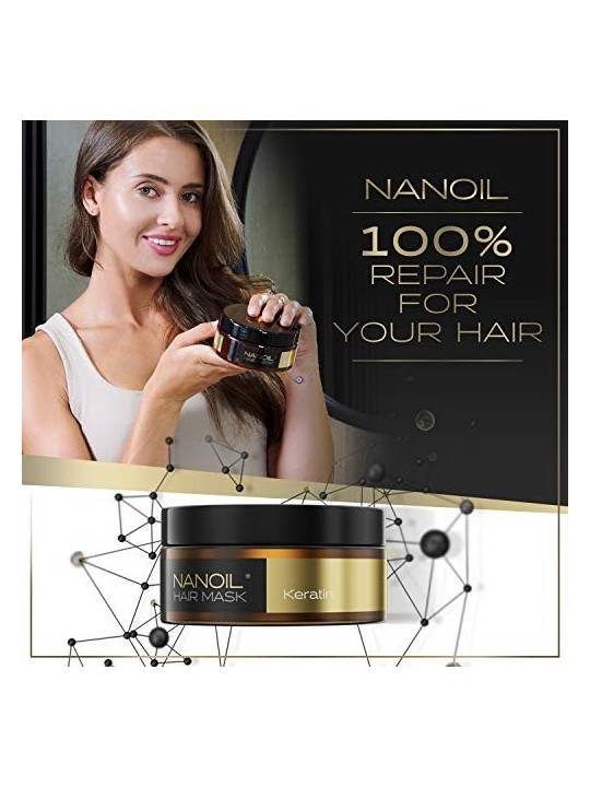 Maschera per capelli Nanoil HAIR MASK con cheratina 300ml