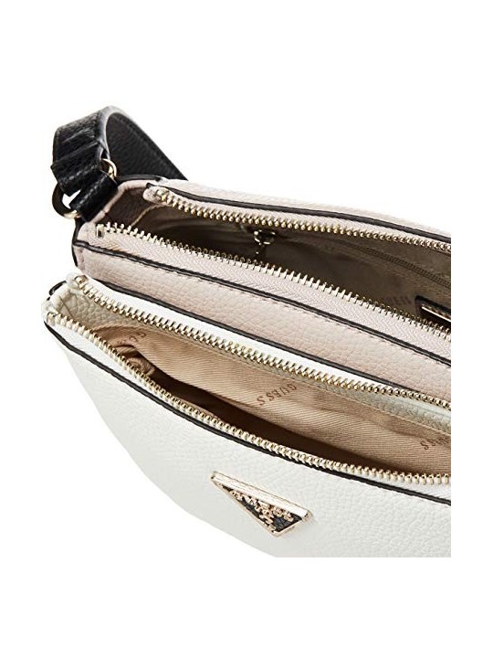 Guess Becca Borsa a Tracolla in Pelle Bianca Donna