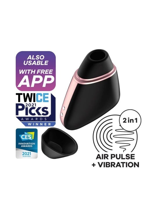 SATISFYER Love Triangle Air Pulse Stimolatore Nero