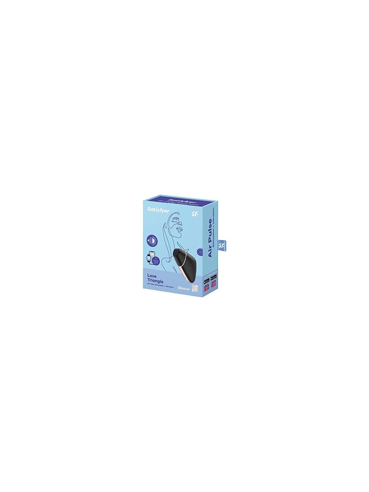 SATISFYER Love Triangle Air Pulse Stimolatore Nero