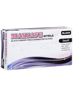 Maxsafe MAXSAFE guanti in nitryl taglia S neri 100 unit unisex