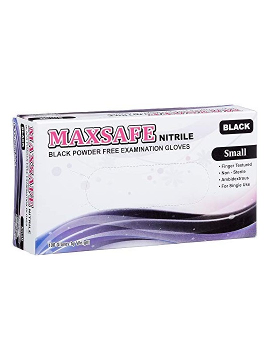 Maxsafe MAXSAFE guanti in nitryl taglia S neri 100 unit unisex