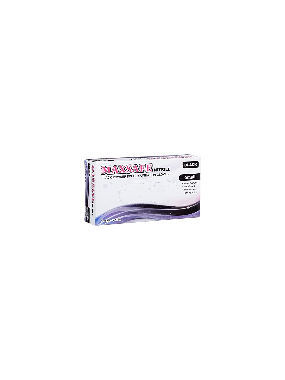 Maxsafe MAXSAFE guanti in nitryl taglia S neri 100 unit unisex