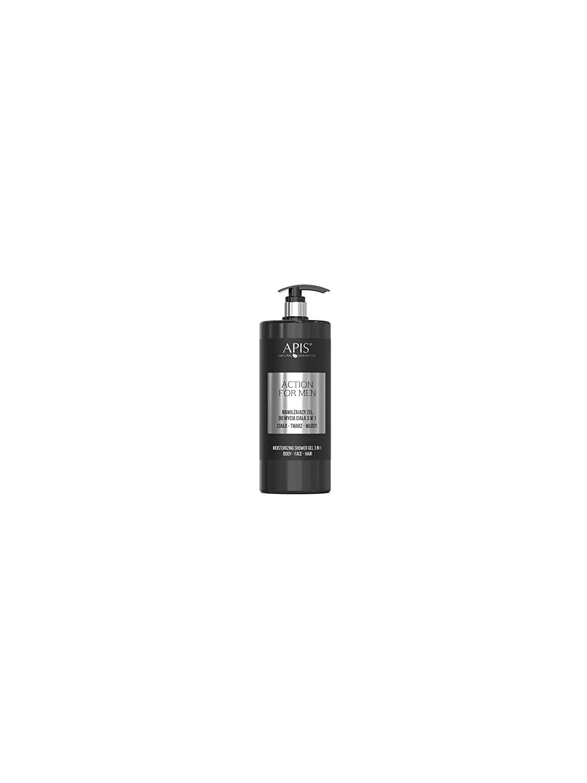 Gel Idratante 3in1 APIS Action For Men per Corpo e Capelli 1000ml