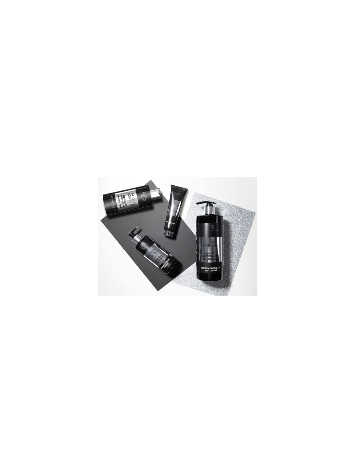 Gel Idratante 3in1 APIS Action For Men per Corpo e Capelli 1000ml