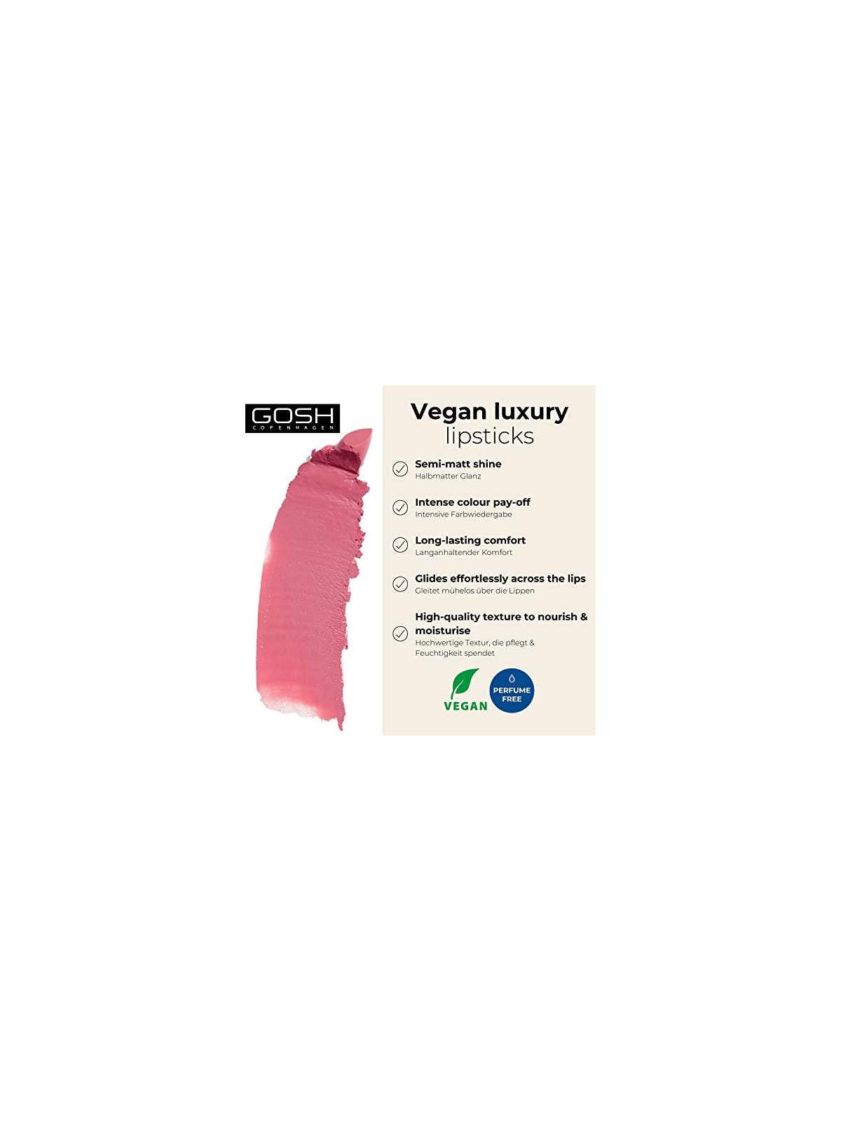 Gosh Luxury Rose Lips 3,5g Numero 004 Enjoy