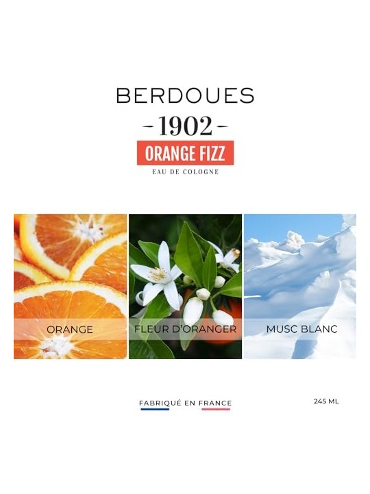Berdoues 1902 Arancio Frizzante Eau de Cologne 125ml unisex