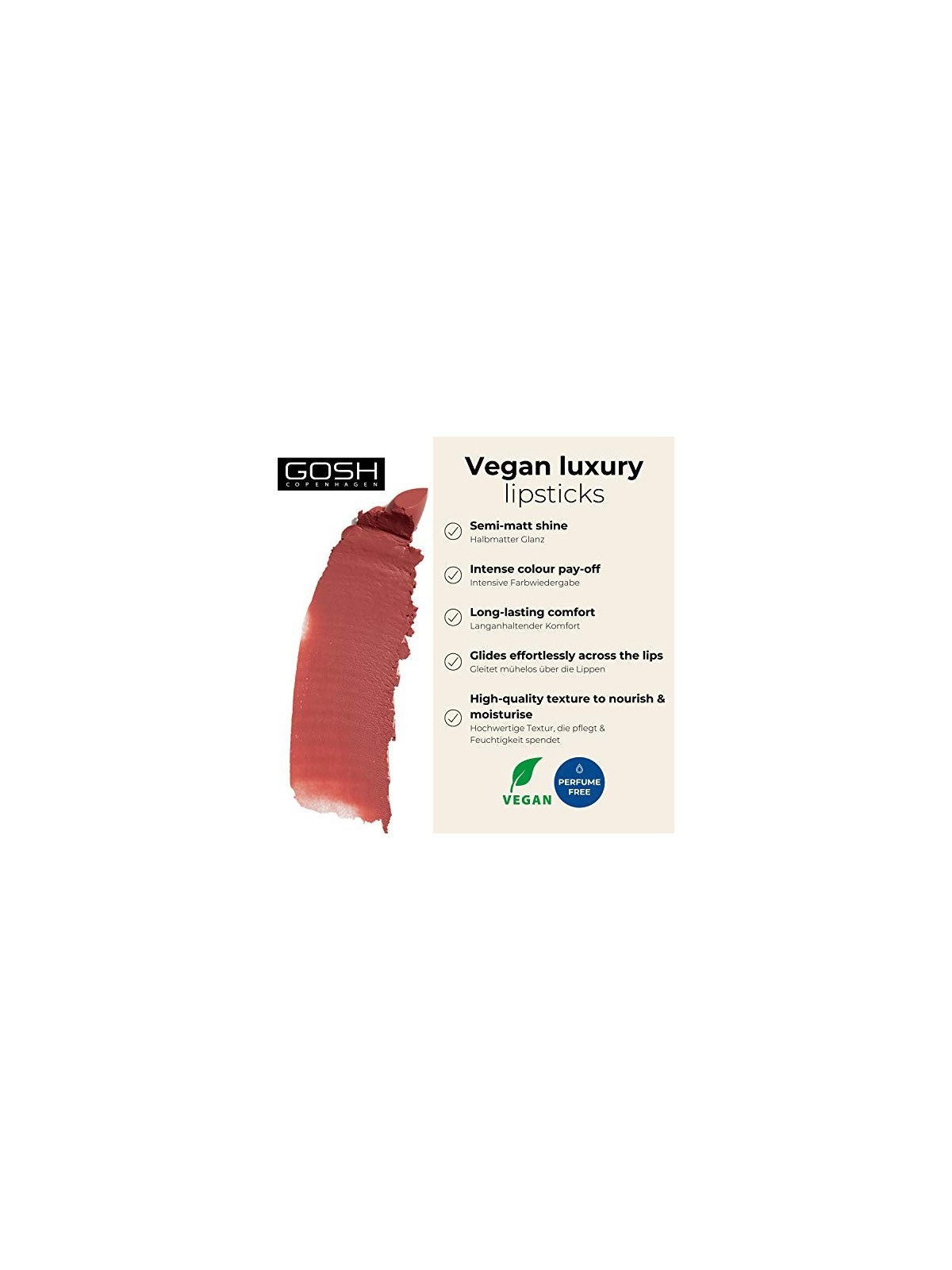 Gosh Luxury Rose Lips 003 Adore 35g unisex