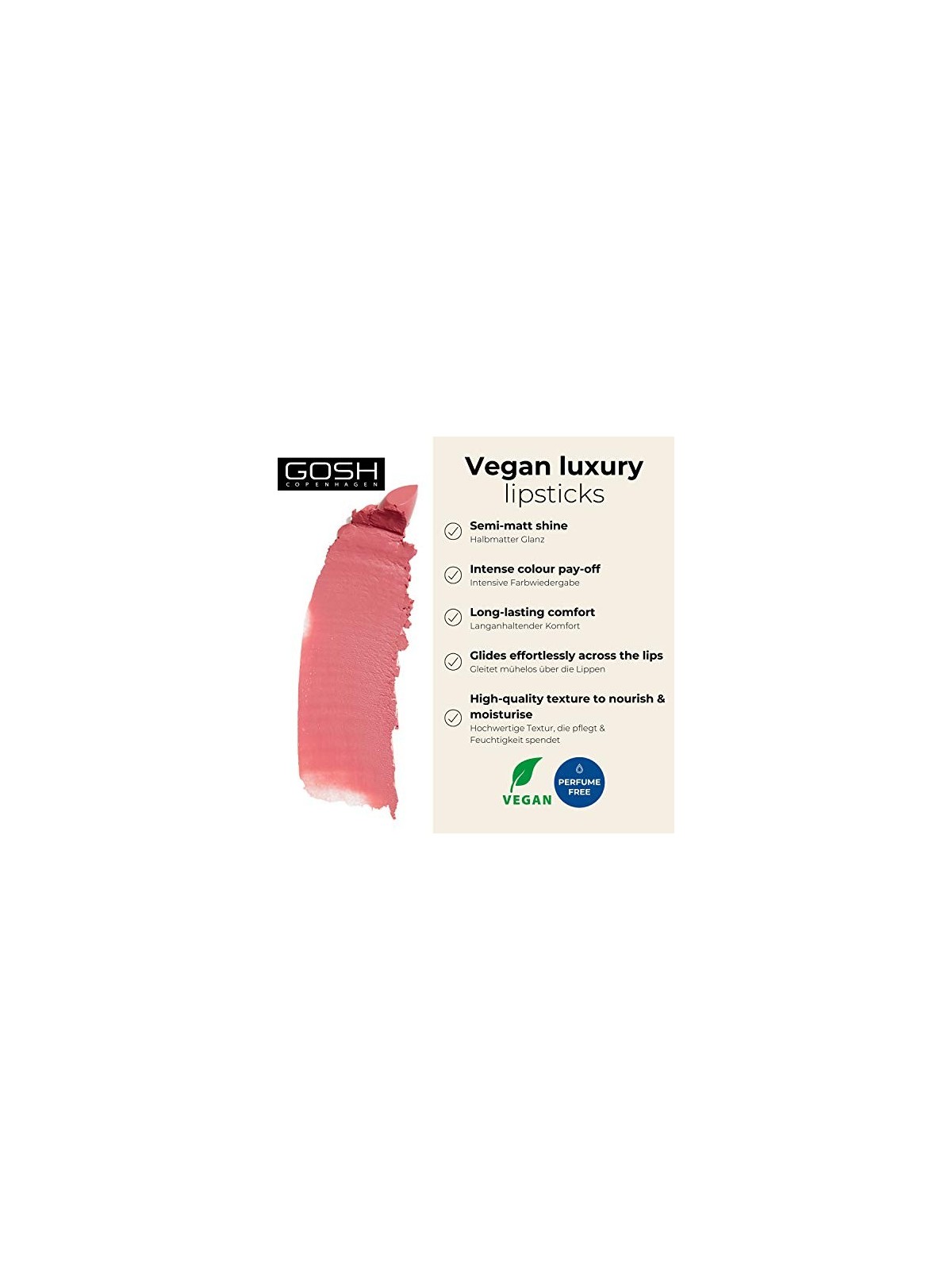 Gosh Luxury Rose Lips 001 Love 35g unisex