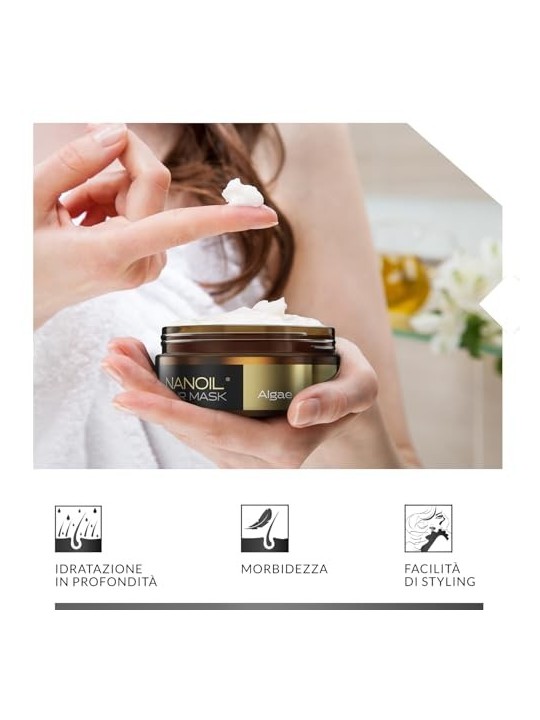 Maschera per capelli alle alghe
