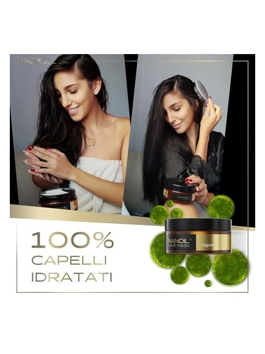 Maschera per capelli alle alghe