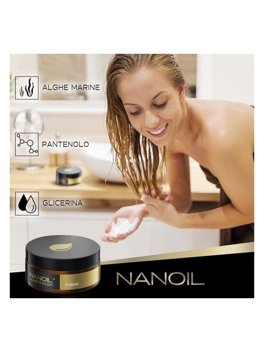 Maschera per capelli alle alghe
