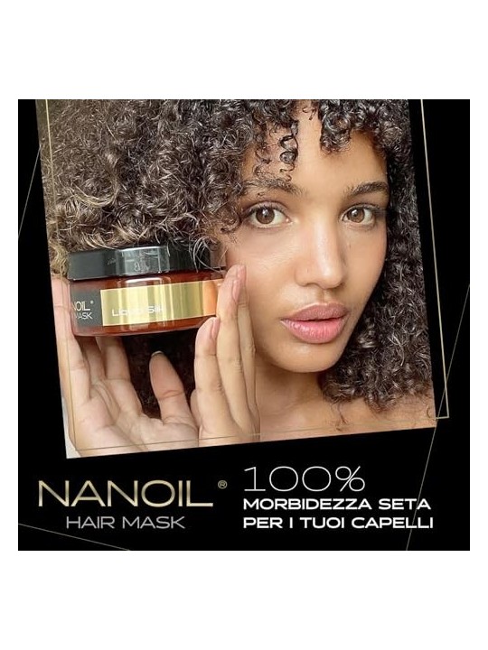 Maschera per capelli Nanoil HAIR MASK liquido di seta 300ml