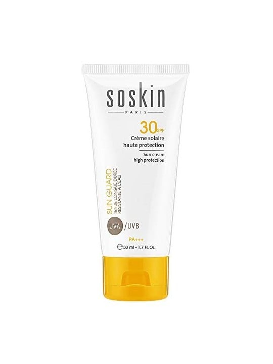 Soskin Paris Crema Solare Protezione SPF 50 per Pelle Secca e Sensibile Crema Protettiva Donna 50ml