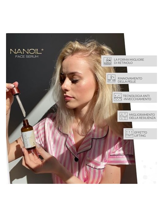 Siero viso al retinolo per pelle luminosa 50ml