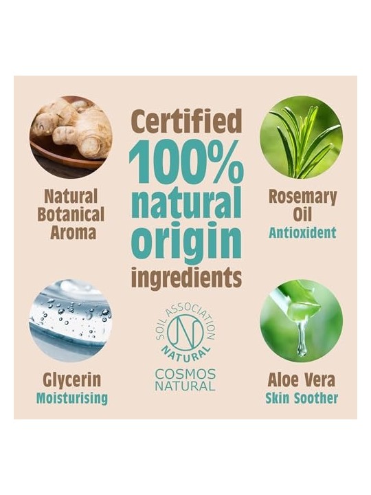 Deodorante Naturale allo Zenzero e Gelsomino in Spray per Donna 100ml
